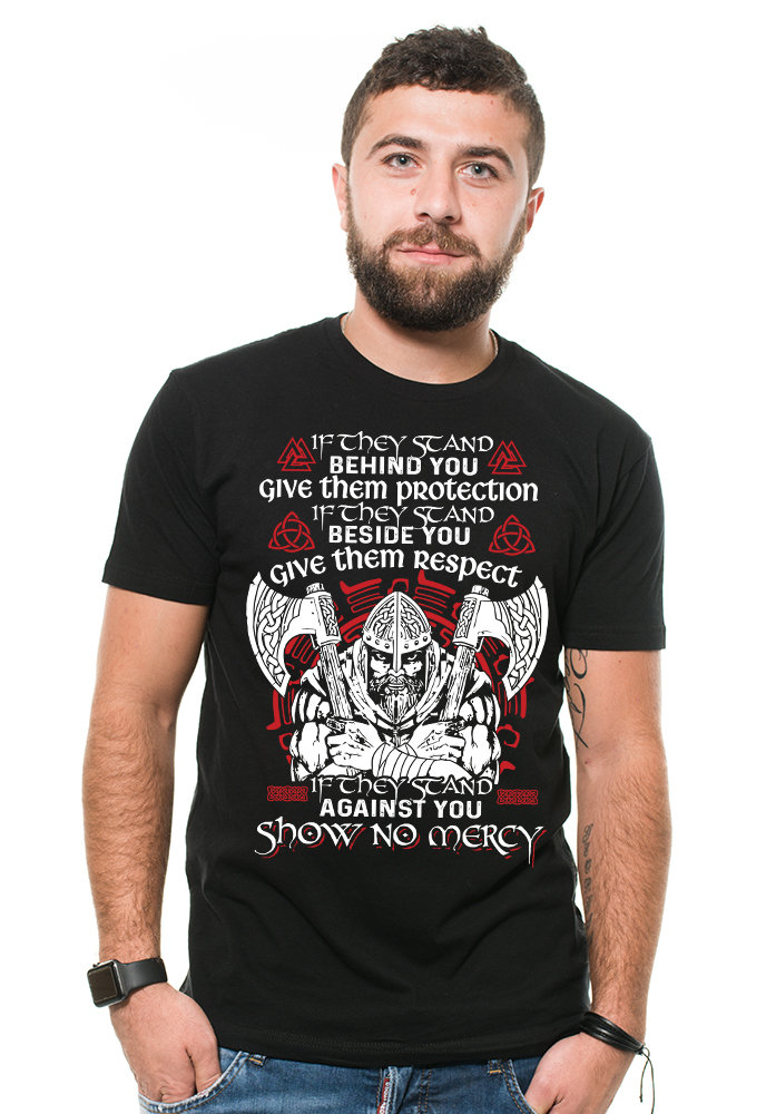 Wikinger T-Shirts Regeln Symbol Skandinavisch Runen Valhalla Tees Götter Shirt von SoftStyleTees