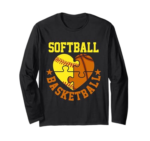 Softball Basketball Lover Teen Gril Woman Langarmshirt Softball Basketball Lover Teen Gril Woman Langarmshirt von Softball Basketball Gift Idea