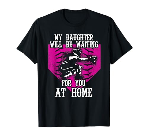 Softball-Fänger Mama & Papa sind stolze Eltern ihrer Tochter T-Shirt Softball-Fänger Mama & Papa sind stolze Eltern ihrer Tochter T-Shirt von Softball Catcher Mom & Dad