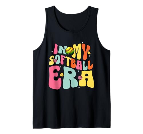 In My Softball Era Softballspieler Groovy Frauen Mädchen Teenager Tank Top In My Softball Era Softballspieler Groovy Frauen Mädchen Teenager Tank Top von Softball Girl Player Lover Softball Stuff Girls