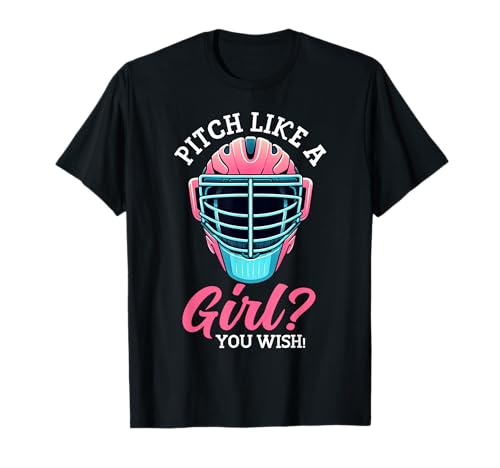Pitch wie ein Mädchen, das du dir wünschst Softball Pitcher Softballspieler T-Shirt Pitch wie ein Mädchen, das du dir wünschst Softball Pitcher Softballspieler T-Shirt von Softball Girl Player Lover Softball Stuff Girls
