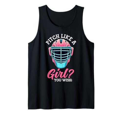 Pitch wie ein Mädchen, das du dir wünschst Softball Pitcher Softballspieler Tank Top Pitch wie ein Mädchen, das du dir wünschst Softball Pitcher Softballspieler Tank Top von Softball Girl Player Lover Softball Stuff Girls