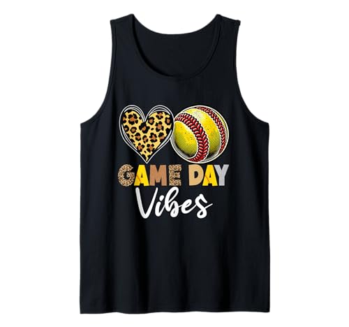 Game Day Vibes Softball Mama Softball Stuff Softball-Saison Tank Top Game Day Vibes Softball Mama Softball Stuff Softball-Saison Tank Top von Softball Mom Mother's Day Game Day Mommy Gifts