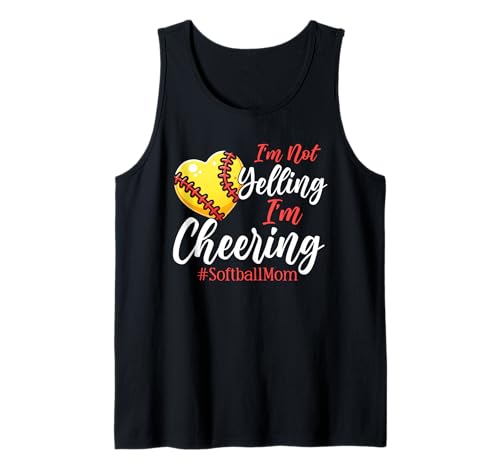 Ich schreie nicht, ich jubele Softball Mama Pitcher Catcher Tank Top Ich schreie nicht, ich jubele Softball Mama Pitcher Catcher Tank Top von Softball Mom Mother's Day Game Day Mommy Gifts