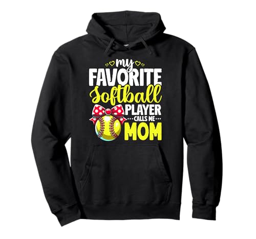 Mein Lieblings-Softballspieler nennt mich Mama Softball Mama Pullover Hoodie Mein Lieblings-Softballspieler nennt mich Mama Softball Mama Pullover Hoodie von Softball Mom Mother's Day Game Day Mommy Gifts