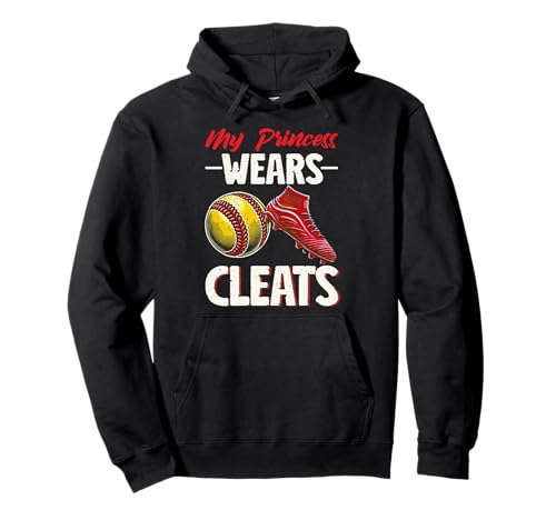 My Princess Wears Cleats Softball Mama Muttertag Softball Pullover Hoodie My Princess Wears Cleats Softball Mama Muttertag Softball Pullover Hoodie von Softball Mom Mother's Day Game Day Mommy Gifts