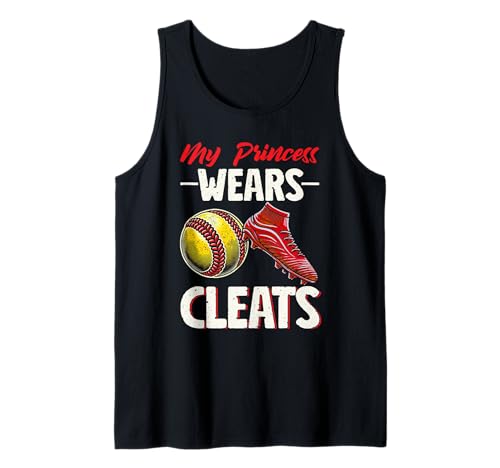 My Princess Wears Cleats Softball Mama Muttertag Softball Tank Top My Princess Wears Cleats Softball Mama Muttertag Softball Tank Top von Softball Mom Mother's Day Game Day Mommy Gifts