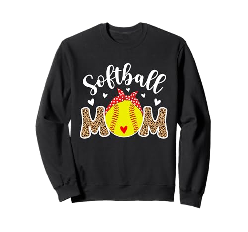 Softball Lover Softball Mom of A Softball Player Girl Woman Sweatshirt von Softball Mom
