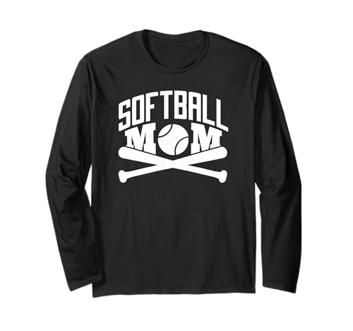 Softball Mom - Lustige Softball-Mama Langarmshirt von Softball Mom
