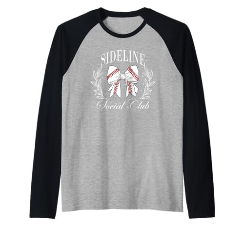 Sideline Social Club Baseball Mama Raglan Sideline Social Club Baseball Mama Raglan von Softball Moms