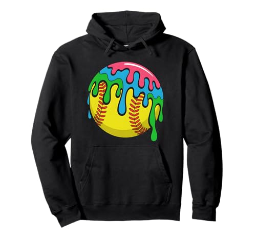 Softballspieler Ice Cream Softball Drip Softball für Mädchen Pullover Hoodie Softballspieler Ice Cream Softball Drip Softball für Mädchen Pullover Hoodie von Softball ice Drip Girls Apparel.