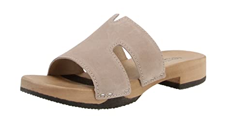 Softclox S3501 Blida Kaschmir - Damen Schuhe Pantoletten - 27-Taupe, Größe:37 EU von Softclox