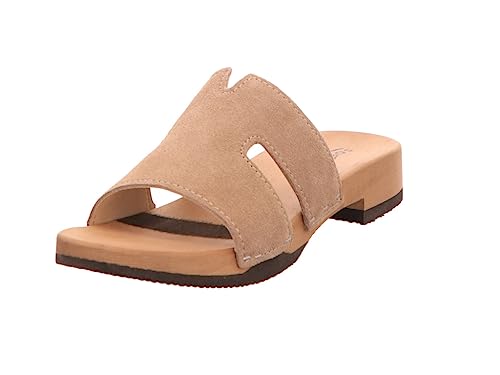 Softclox S3501 Blida Kaschmir - Damen Schuhe Pantoletten - 27-Taupe, Größe:42 EU von Softclox