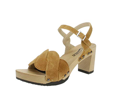 Softclox S3545 Lissy Kaschmir - Damen Schuhe Sandaletten - 01-Caramel, Größe:41 EU von Softclox