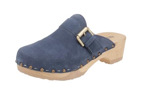 Softclox S3560 Tomma Kaschmir - Damen Schuhe offene Schuhe - 06-Jeans, Größe:40 EU von Softclox