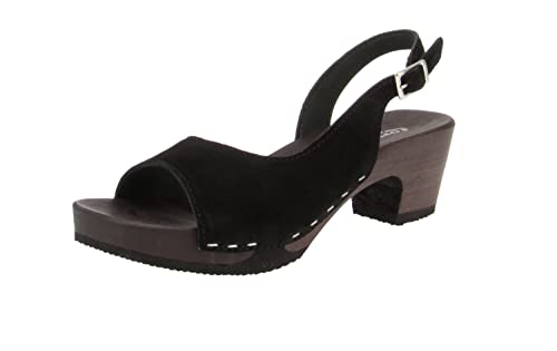 Softclox S3575 Konny Kaschmir - Damen Schuhe Sandaletten - 07-Schwarz, Größe:37 EU von Softclox