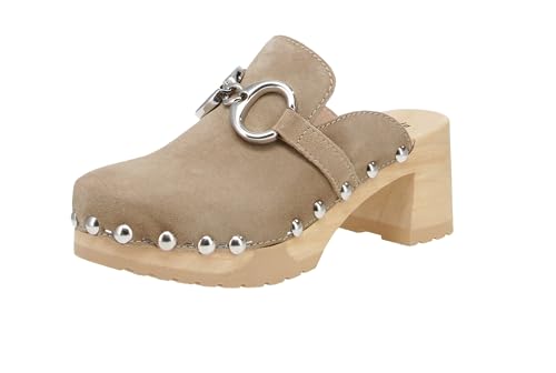 Softclox S3597 Hira Kaschmir - Damen Schuhe offene Schuhe - 04-Taupe, Größe:37 EU von Softclox