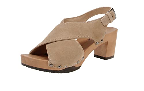 Softclox S3603 - Damen Schuhe Sandaletten - 01-Taupe, Größe:41 EU von Softclox