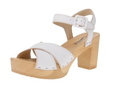 Softclox S3619 Ellis Nappa - Damen Sandalen - 08-Weiß, Größe:37 EU von Softclox