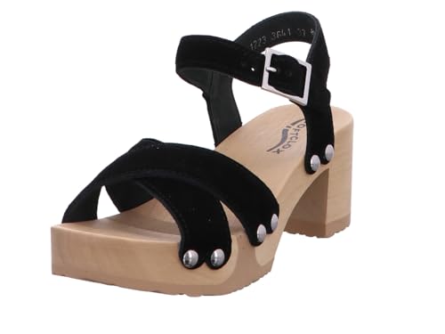 Softclox S3641 Hanka Kaschmir - Damen Sandalen - 01-Schwarz, Größe:42 EU von Softclox