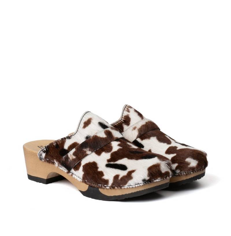 Softclox TAMINA Animalprint Kuh schwarz/weiß (hazelnut) Clog von Softclox