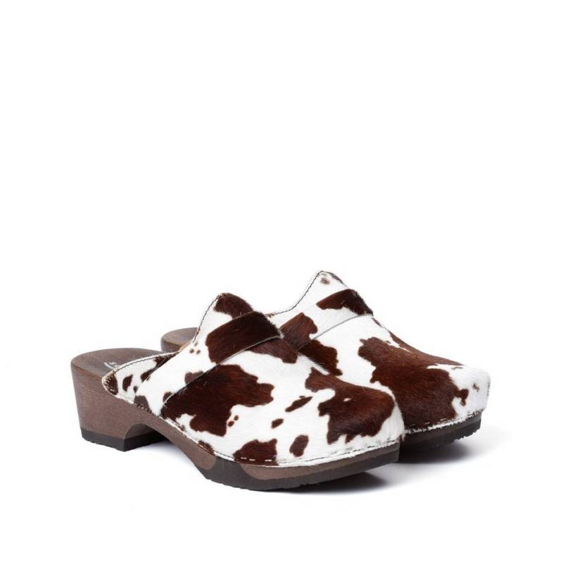 Softclox TAMINA Animalprint kuh (dunkel) Clog von Softclox