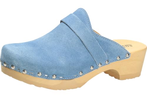 Softclox Tamina Sabots/Clogs Absatz/Keil Gr.40, Blau von Softclox