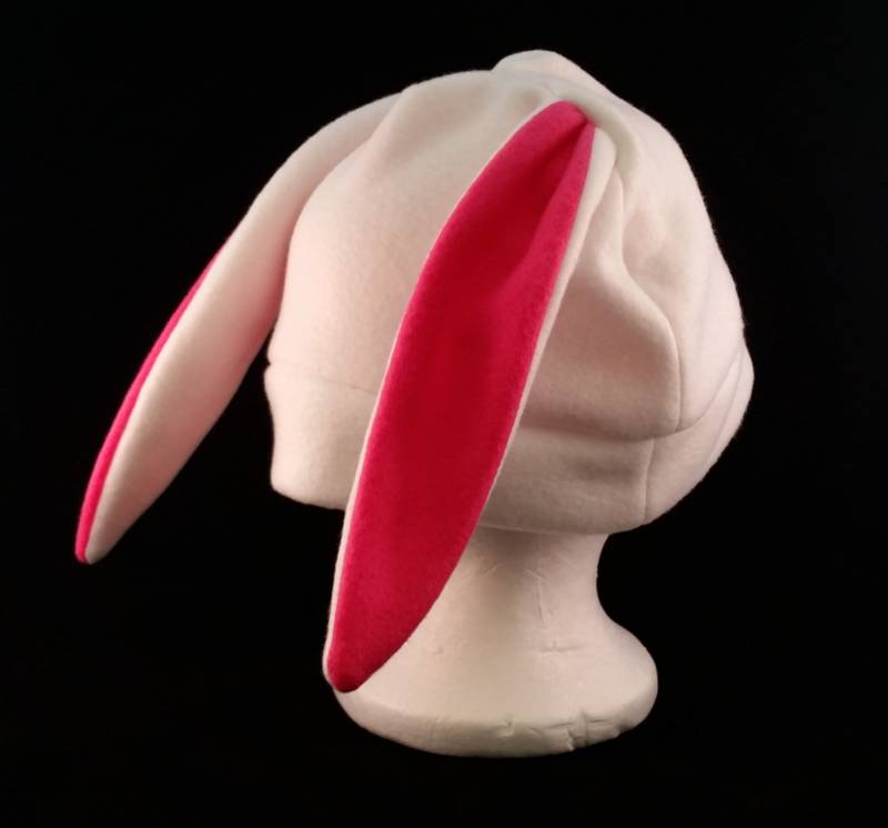 S/M Weiße Hasenmütze Mit Kurzen Ohren von SoftiesbyRachel