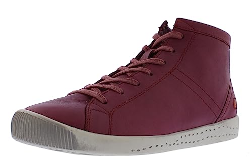 Softinos Damen Ankle Boots, Frauen,Schnürstiefeletten,lose Einlage,uebergangsschuhe,uebergangsstiefel,Chukka,schnürboots,Rot (DK. RED),42 EU / 8 UK von Softinos