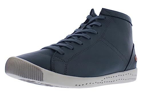 Softinos Damen Ankle Boots, Frauen,Schnürstiefeletten,lose Einlage,uebergangsschuhe,schnürboots,Boots,Blau (Denim),41 EU / 7.5 UK von Softinos