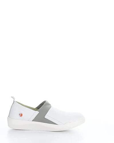Softinos Damen BAJU709 Sneaker, White W/Grey NEO, 41 EU von Softinos
