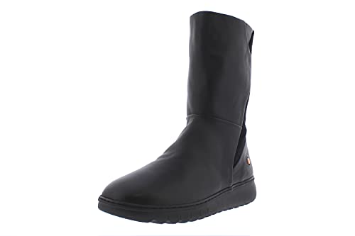 Softinos Damen Boots Ezra, Frauen,Klassische Stiefel,lose Einlage,langschaftstiefel,reißverschluss,Woman,Ladies,Schwarz (Black/Black),38 EU / 5 UK von Softinos