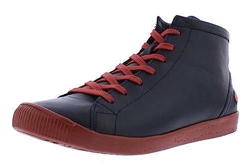 Softinos Damen Boots IBBI, Frauen,Schnürstiefel,lose Einlage,Winterstiefel,Winterschuhe,Blau (Navy/Brick Sole),39 EU / 6 UK von Softinos