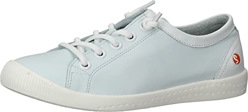 Softinos Damen ISLAII557SOF Sneaker, Light Blue/White, 38 EU von Softinos