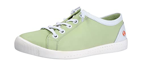 Softinos Damen ISLAII557SOF Sneaker, Light Green/White, 39 EU von Softinos