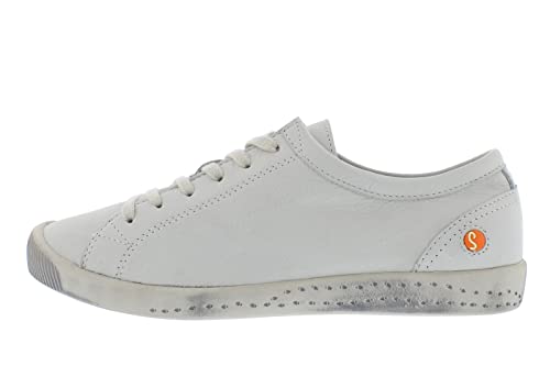 Softinos Damen Sneakers, Frauen,Low-Top Sneaker,lose Einlage,Sportschuhe,Freizeitschuhe,Turnschuhe,Freizeit,sportlich,Weiß (White),36 EU / 3.5 UK von Softinos