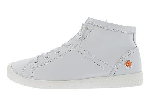 Softinos Damen Sneakers, Frauen,Low-Top Sneaker,lose Einlage,Freizeit,sportlich,Halbschuhe,straßenschuhe,Strassenschuhe,Weiß (White),36 EU / 3.5 UK von Softinos