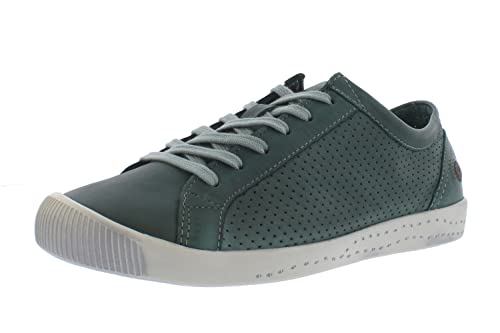 Softinos Damen Sneakers ICA, Frauen,Skater Sneaker,lose Einlage,Low-Tops,Woman,Lady,Ladies,Halbschuhe,straßenschuhe,Grün (Green),41 EU / 7.5 UK von Softinos