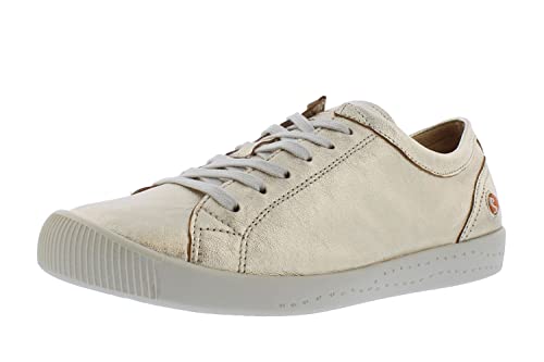 Softinos Damen Sneakers ISLA, Frauen,Skater Sneaker,lose Einlage,straßenschuhe,Sportschuhe,Freizeitschuhe,Gold (Champagne),42 EU / 8 UK von Softinos