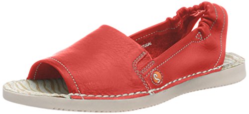 Softinos Damen TEE430SOF Slingback Sandalen, Rot (Red) von Softinos