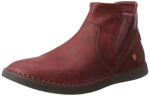 Softinos Damen TEP413SOF Washed Chelsea Boots, Rot (Scarlet), 36 EU von Softinos