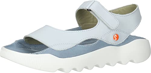 Softinos Damen WEAL712SOF Flat Sandal, LT. Blue, 38 EU von Softinos