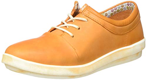 Softinos Mädchen CASY561SOF Sneaker, Orange (Orange 004) von Softinos