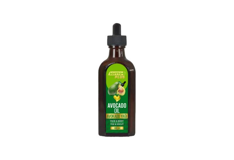 Softto Plus Gesichtsöl Softto+Plus Avocadoöl - 100ml für Gesicht & Körper von Softto Plus