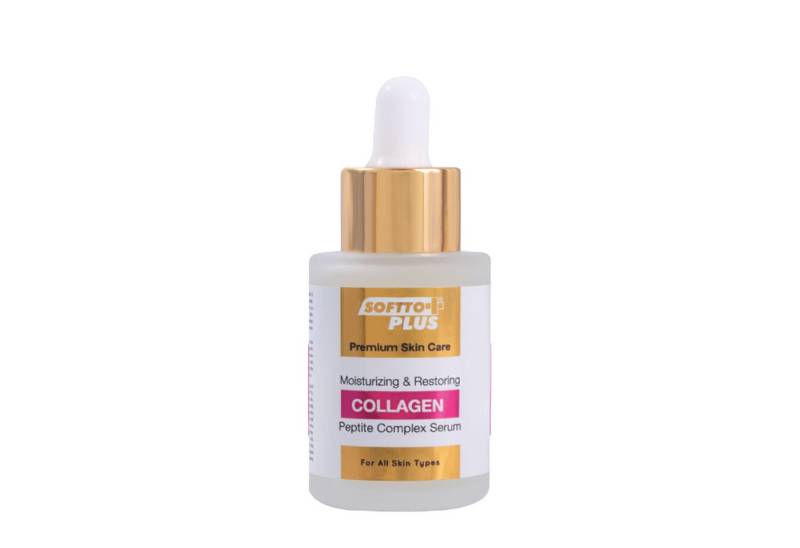 Softto Plus Gesichtsserum Collagen Peptide Complex Serum - Für straffere und strahlende Haut von Softto Plus