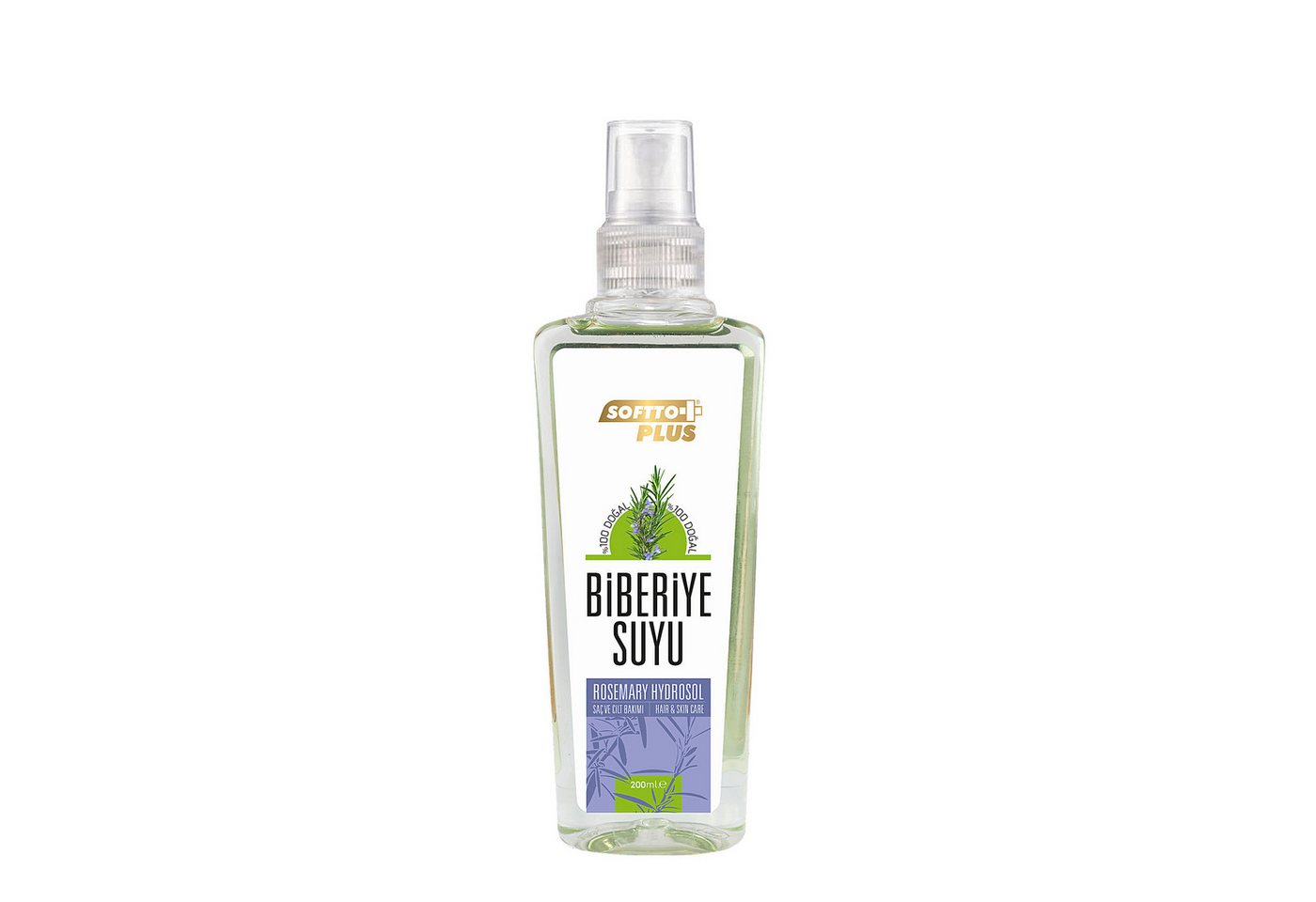 Softto Plus Gesichtswasser Softto+Plus Rosmarin Tonic Stärkt das Haar & erfrischt die Haut 200 ml von Softto Plus