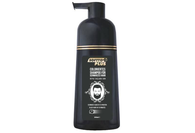Softto Plus Haarshampoo Black Hair Shampoo – Abdeckung weißer & grauer Haare, 350 ml von Softto Plus