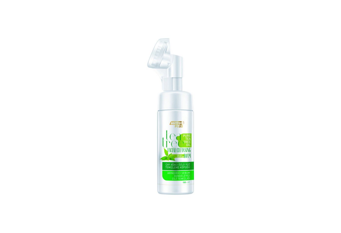 Softto Plus Hautpflegegel Softto+Plus Gesichtsreinigungsschaum - 150ml mit Teebaumextrakt von Softto Plus