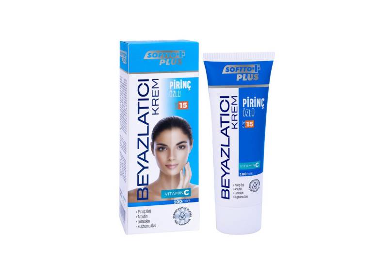 Softto Plus Körpercreme Whitening Cream SPF15 – Hautpflege mit Reisextrakt für hellere Haut von Softto Plus