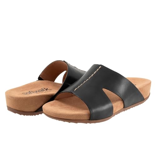 SoftWalk Damen Beverly Sandale, Schwarz, 38 EU von Softwalk